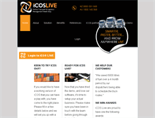 Tablet Screenshot of icoslive.com